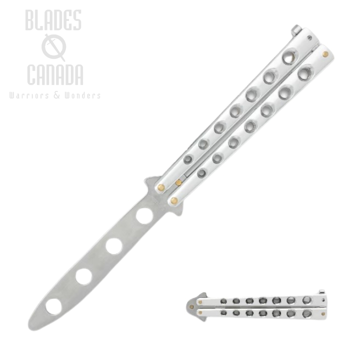 Black Legion Silver Blunt Butterfly Trainer, BV603